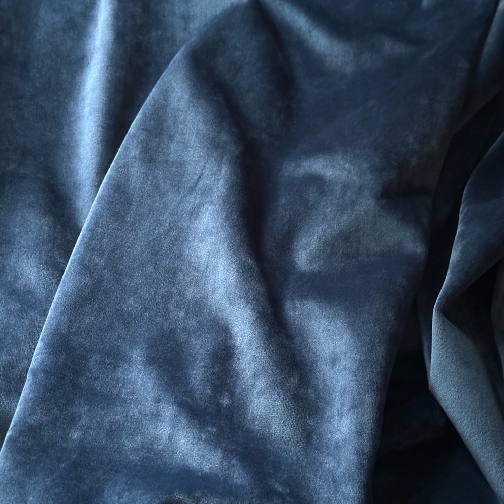 Last chance! 4 Panels Deep Warm Blue Velvet Drapes 37 “x 65”